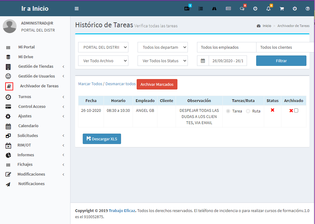 Teletrabajo 16 Seguimiento y archivo de tarea