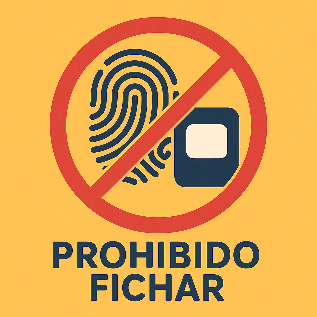 Fichar con la huella dactilar está prohibido